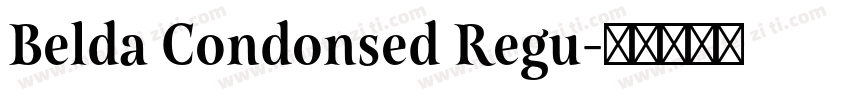 Belda Condonsed Regu字体转换